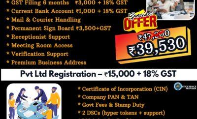 Virtual Office & Pvt Ltd Registration at Best Price